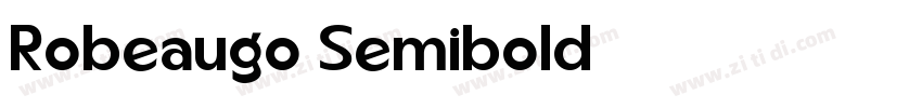 Robeaugo Semibold字体转换